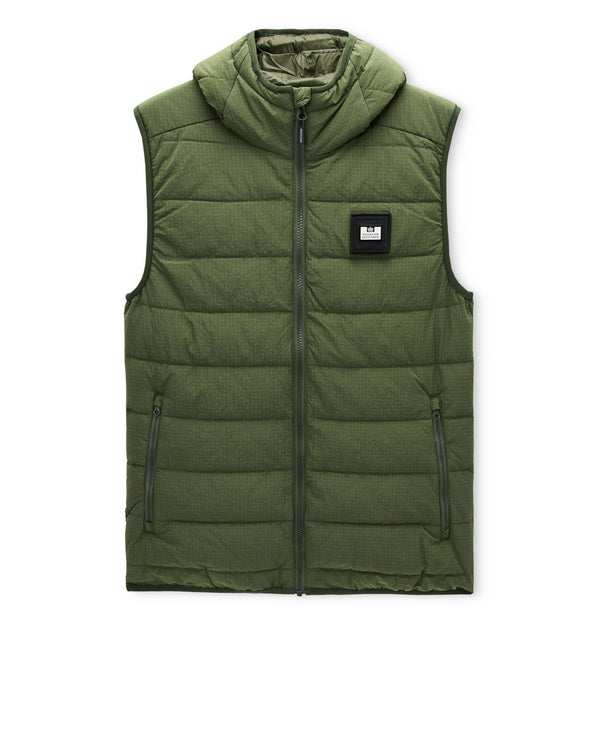 Toronto Hooded Gilet Bay Leaf Green