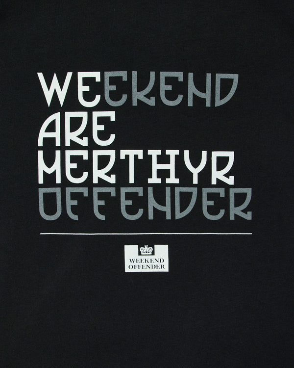 We Are Merthyr Graphic T-Shirt Black