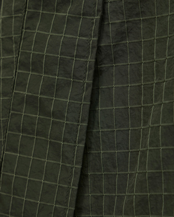 Algiers Longline Mac Black Forest Green