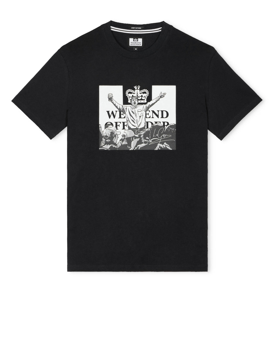 Leo Gregory Mono Graphic T-Shirt Black