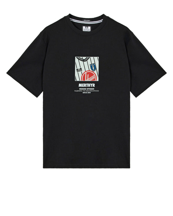 City Series 8 Merthyr T-Shirt Black/Blue