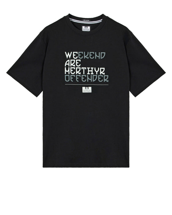 We Are Merthyr Graphic T-Shirt Black