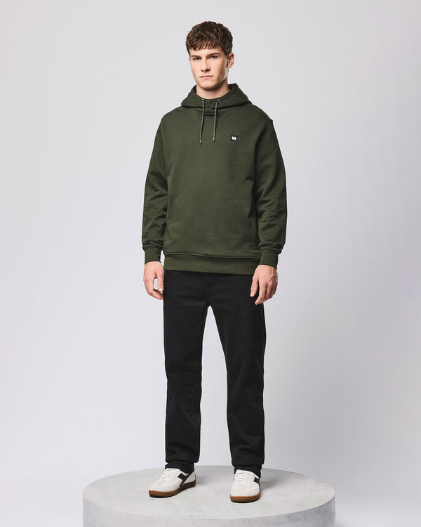 Felpa con cappuccio Ribbe Nero Verde Foresta