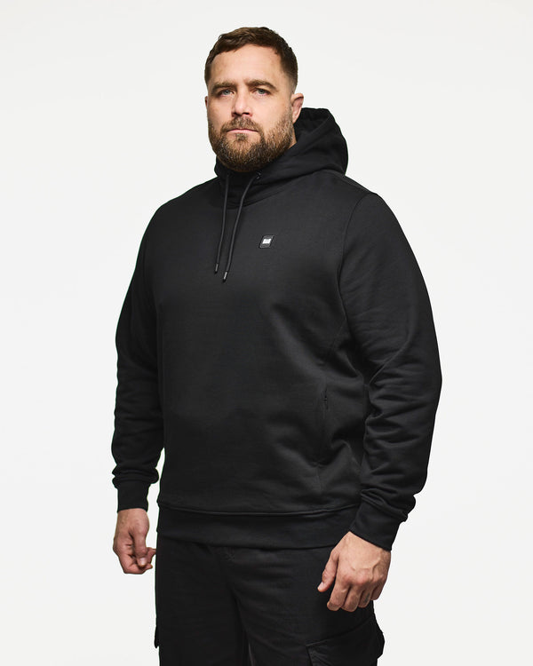 Plus Size - Ribbe Hoodie Black