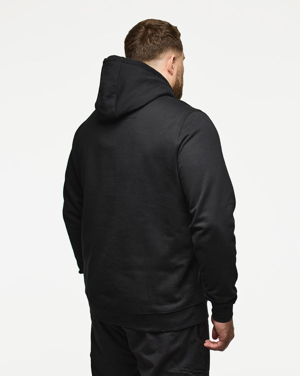 Plus Size - Ribbe Hoodie Black