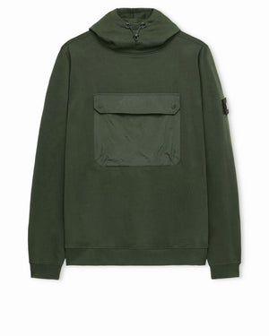 Depper Hoodie Black Forest Green
