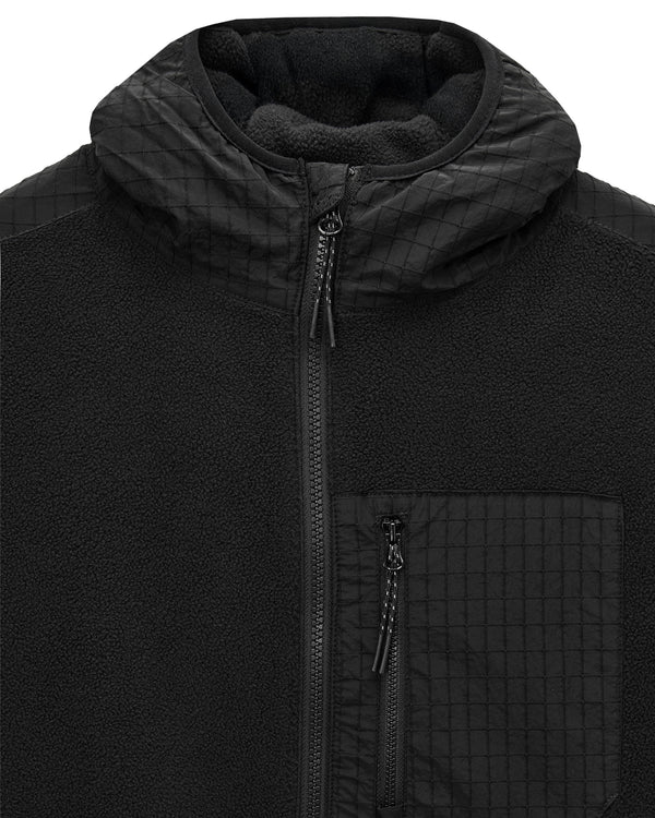 Sharrock Polar Fleece Hoodie Black