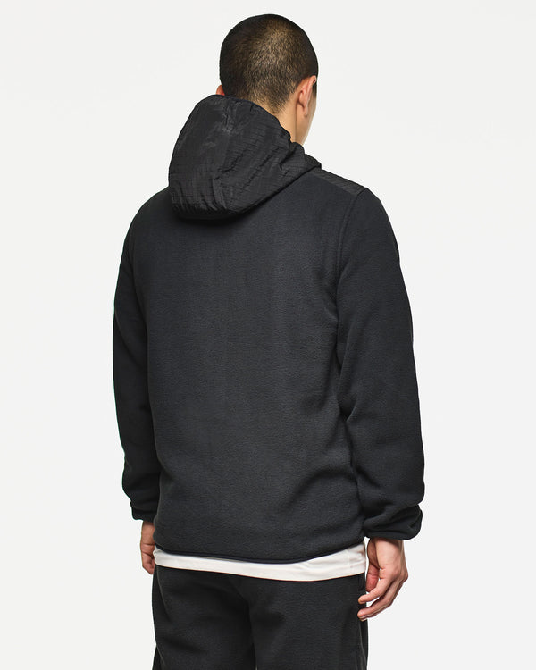 Sharrock Polar Fleece Hoodie Black