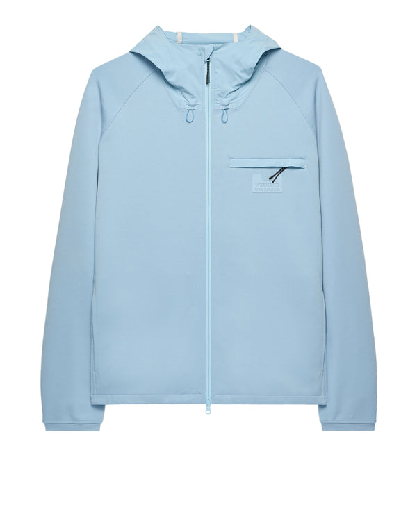 Reutemann Zip Through Hoodie Arctic Blue