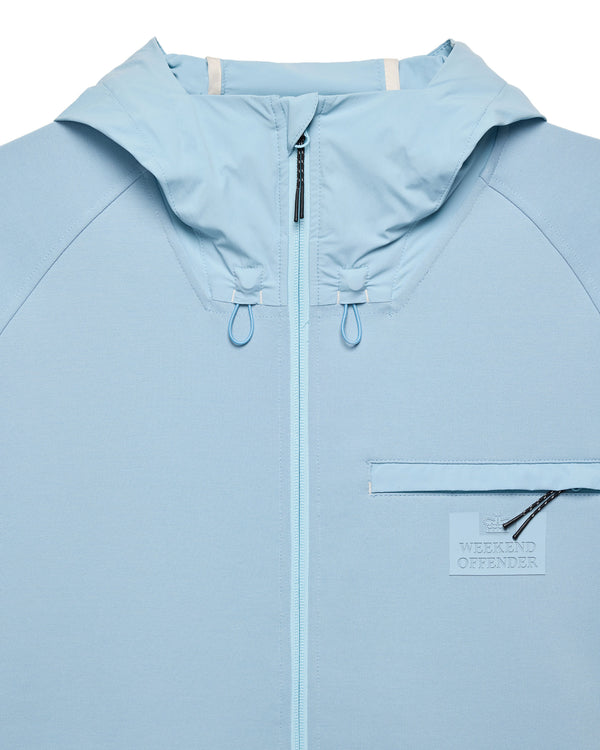 Reutemann Zip Through Hoodie Arctic Blue