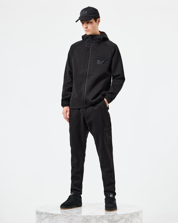 Estefano Cargo Jogger Pants Black