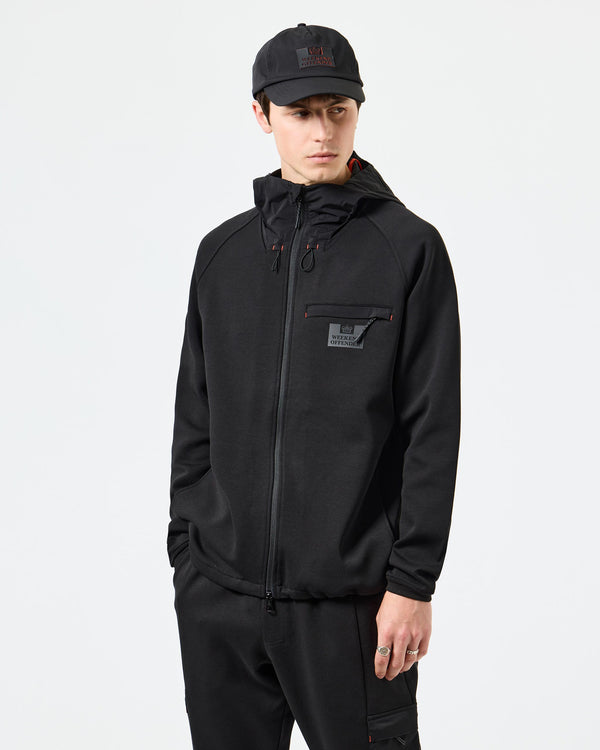 Reutemann Zip Through Hoodie Black