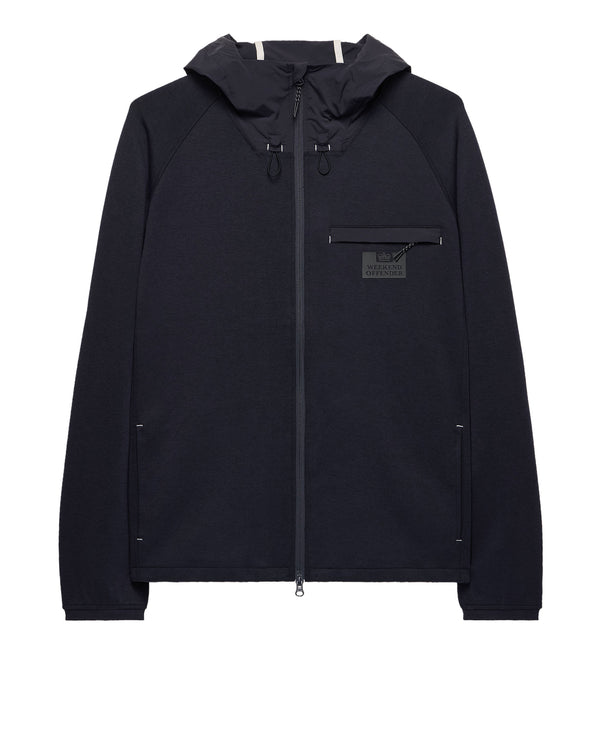 Reutemann Zip Through Hoodie Navy