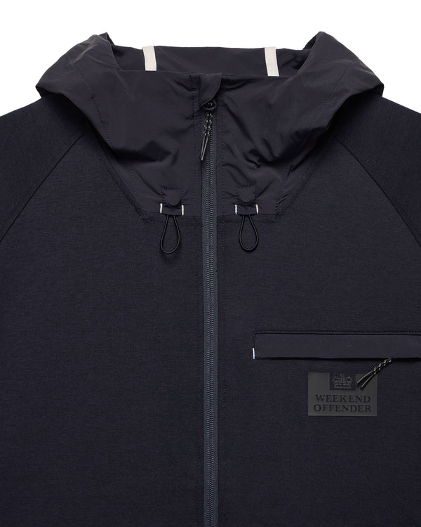 Reutemann Zip Through Hoodie Navy