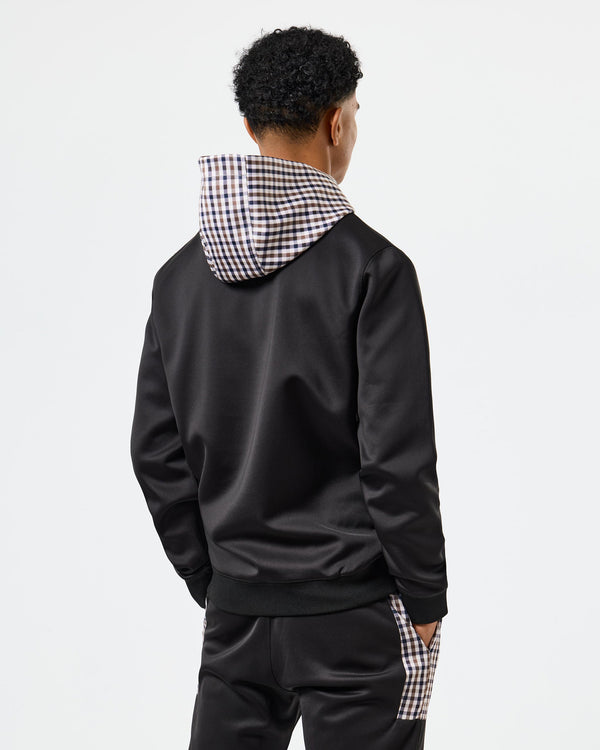 Cecotto Tricot Hoodie Black/Mid House Check