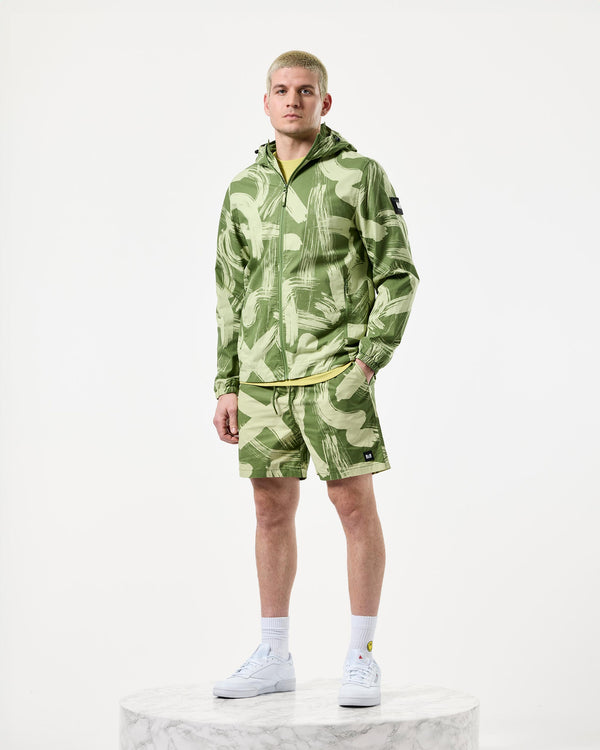 Technician Camo Windbreaker Jacket Sapling Green