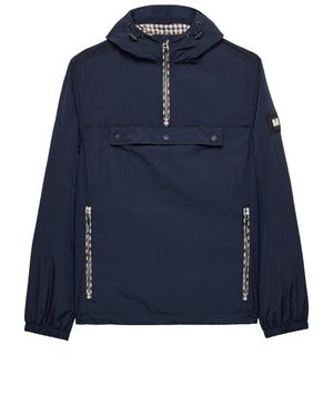 Manaus Check Over Head Jacket Navy