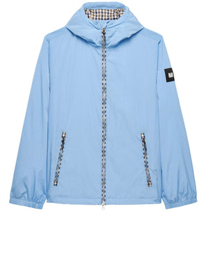 Windjacke mit Campania-Karomuster, Meeresblau
