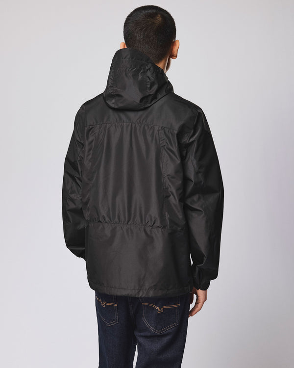 Football + Festivals Waterproof Pack Away Jacket Black