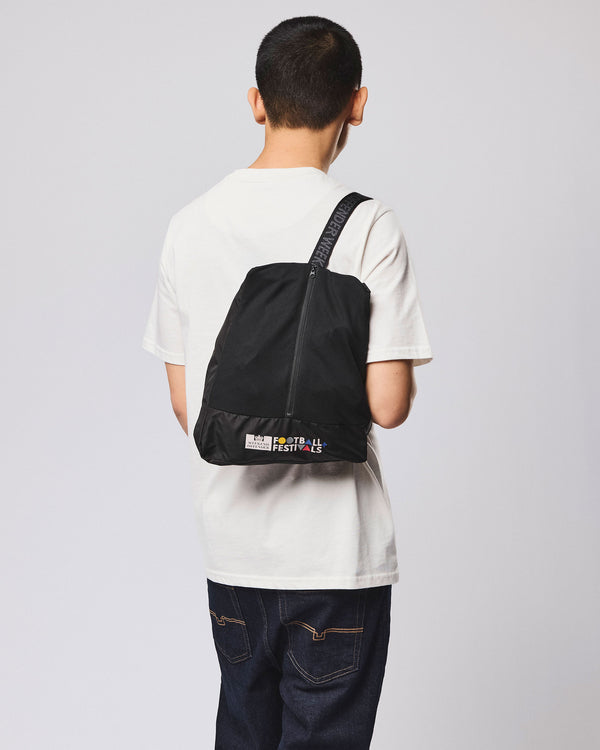 Football + Festivals Waterproof Pack Away Jacket Black