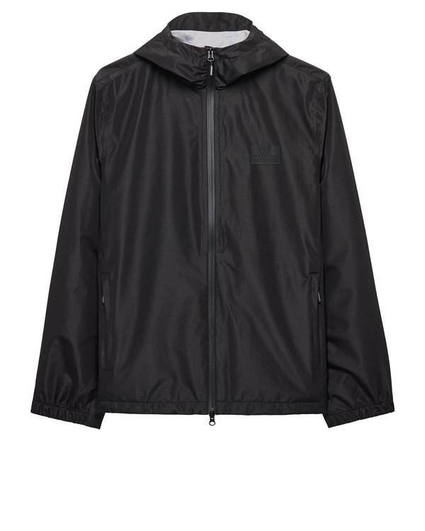 Football + Festivals Waterproof Pack Away Jacket Black