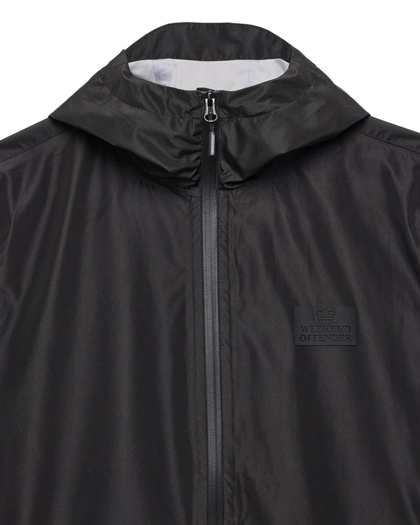 Football + Festivals Waterproof Pack Away Jacket Black