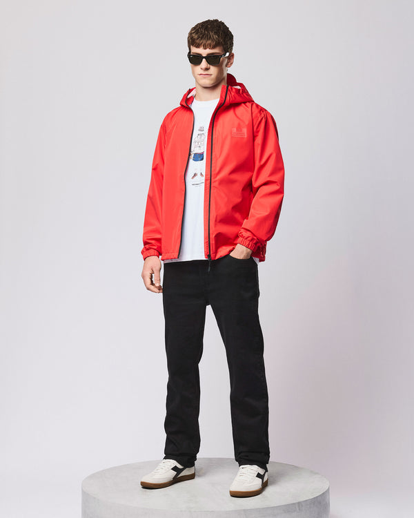 Football + Festivals Waterproof Pack Away Jacket Watermelon