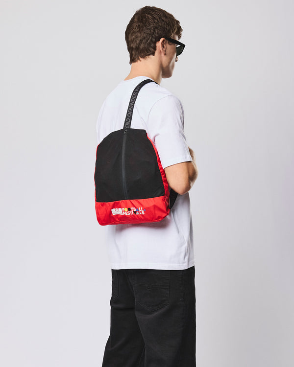 Football + Festivals Waterproof Pack Away Jacket Watermelon