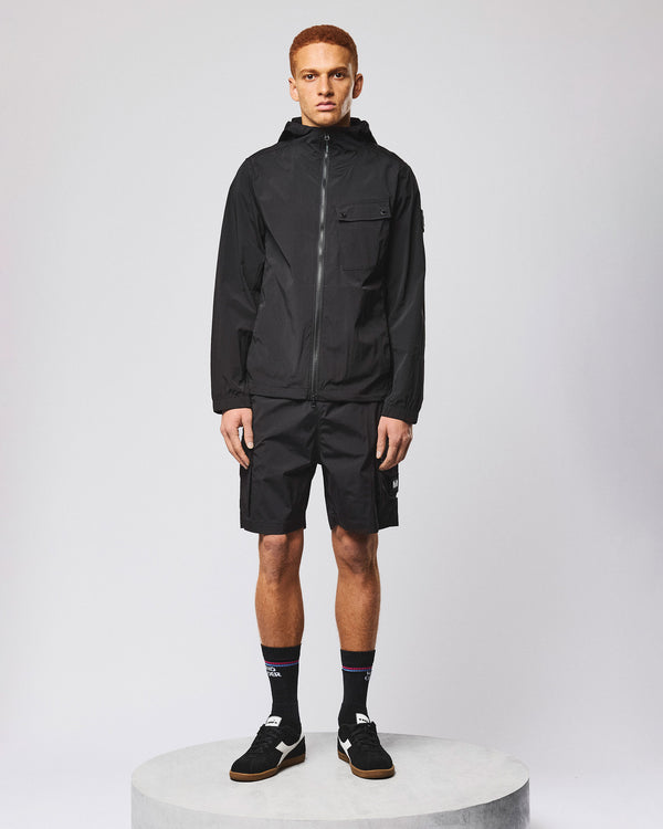Temara Technical Windbreaker Jacket Black