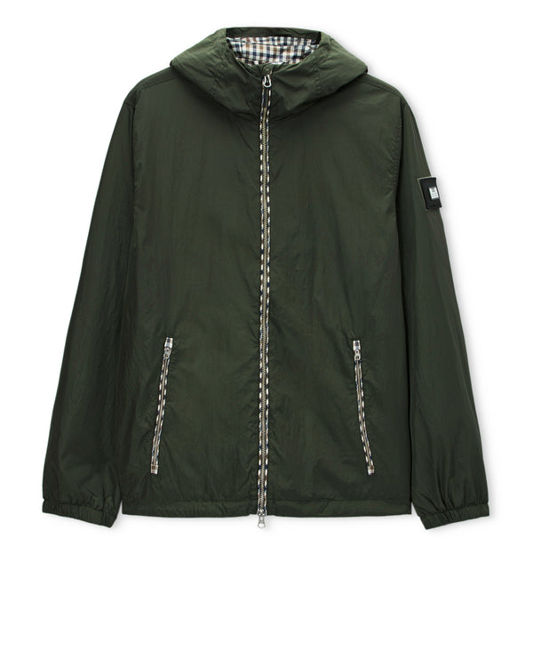 Giacca a vento Campania Nero Verde Foresta