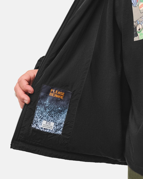 Plus Size - Technician Fleece Lined Jacket Black