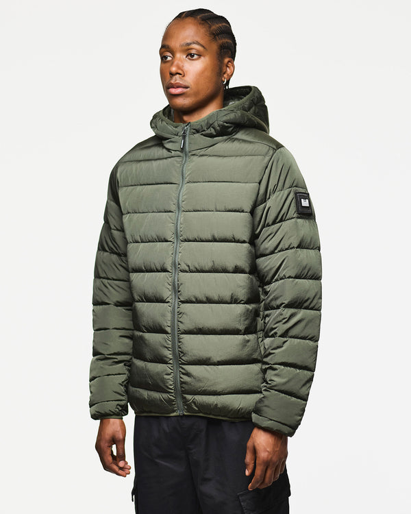 La Guardia Puffer Jacket Black Forest Green