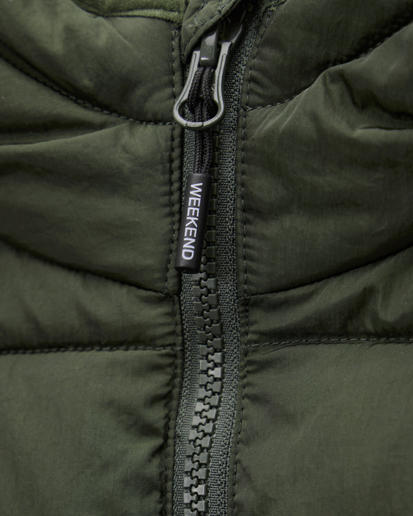 La Guardia Puffer Jacket Black Forest Green