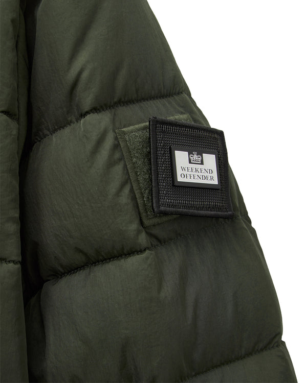 La Guardia Puffer Jacket Black Forest Green