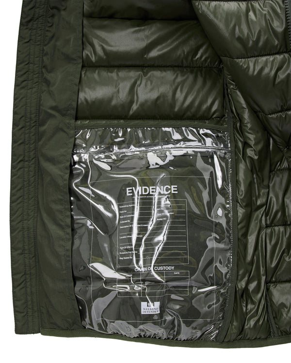 La Guardia Puffer Jacket Black Forest Green