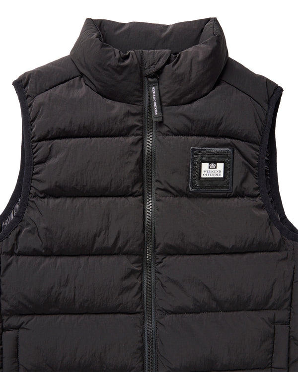 Kids Gacha Puffer Gilet Black