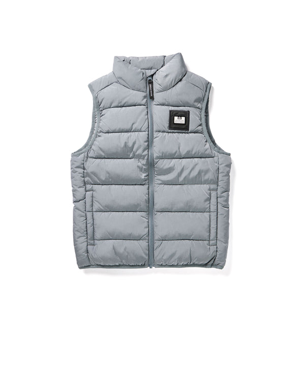 Kids Gacha Puffer Gilet Porpoise Grey