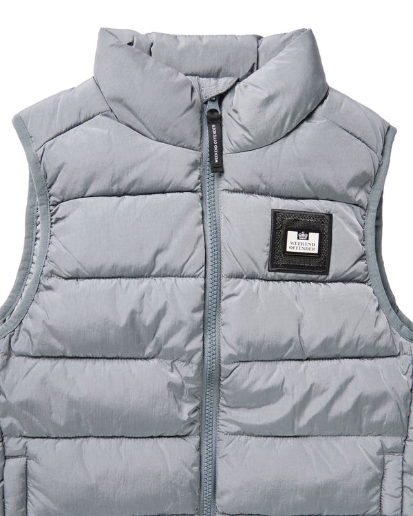 Kids Gacha Puffer Gilet Porpoise Grey