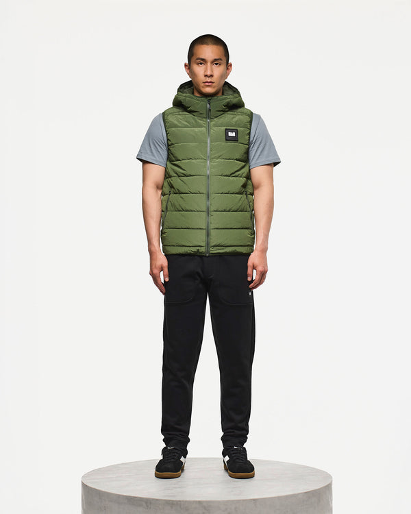 Toronto Hooded Gilet Bay Leaf Green