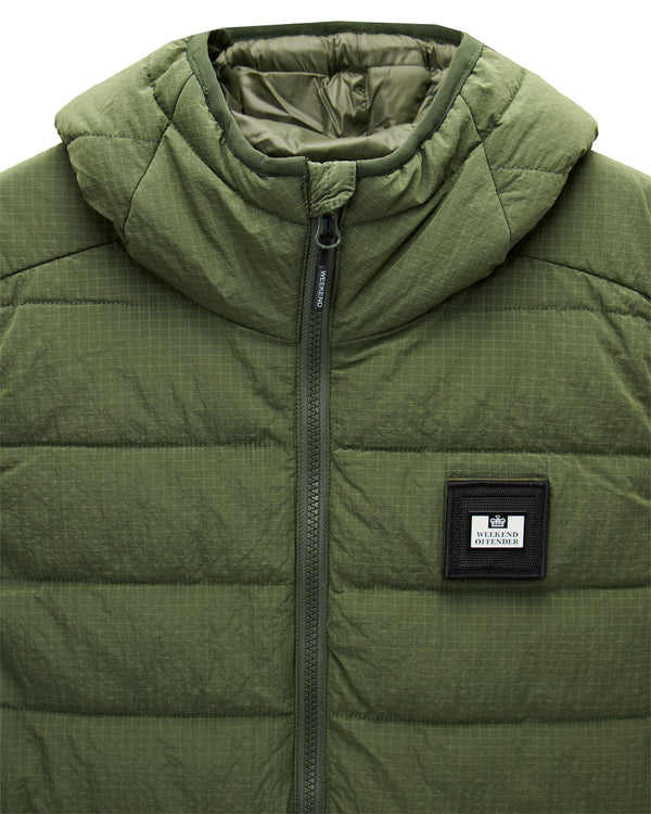Toronto Hooded Gilet Bay Leaf Green