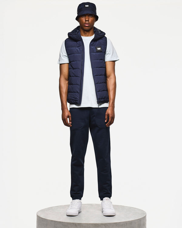 Toronto Hooded Gilet Navy
