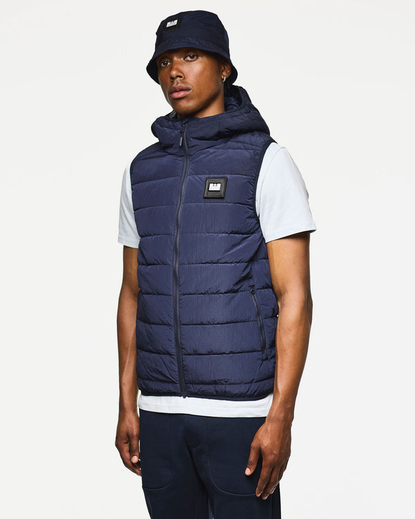Toronto Hooded Gilet Navy