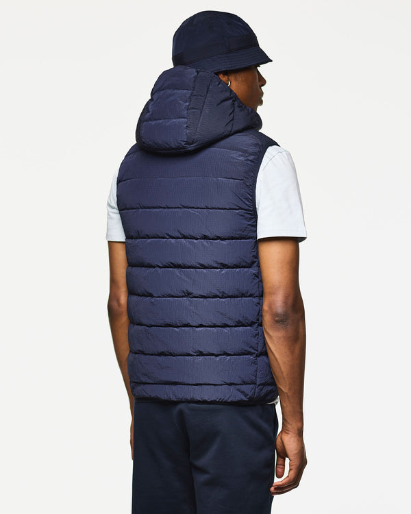Toronto Hooded Gilet Navy