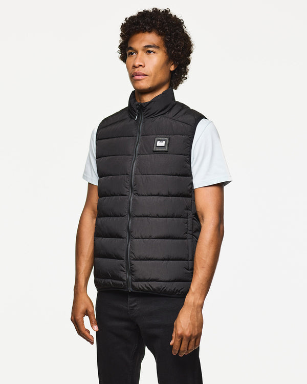 Gacha Padded Gilet Black