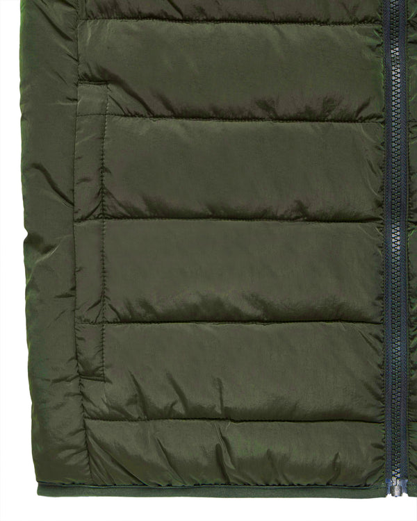 Gacha Padded Gilet Black Forest Green