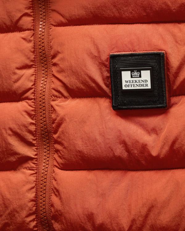 Gacha Padded Gilet Sunset Orange
