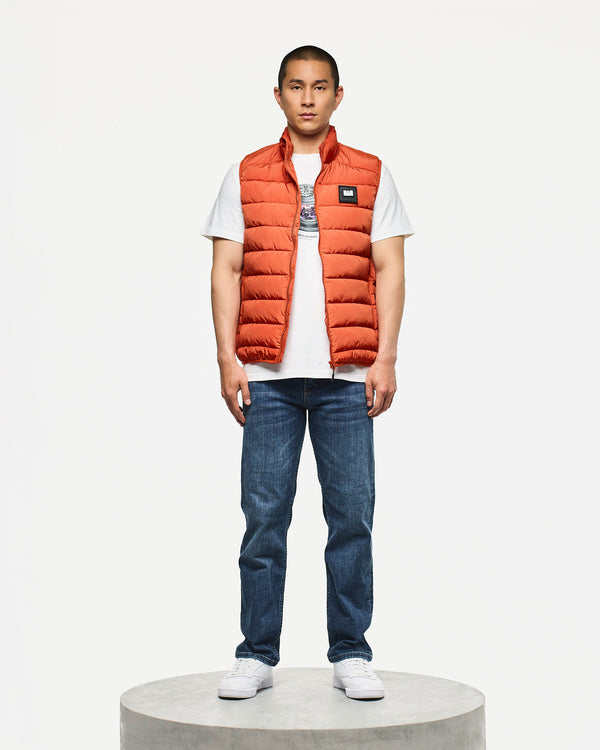 Gacha Padded Gilet Sunset Orange