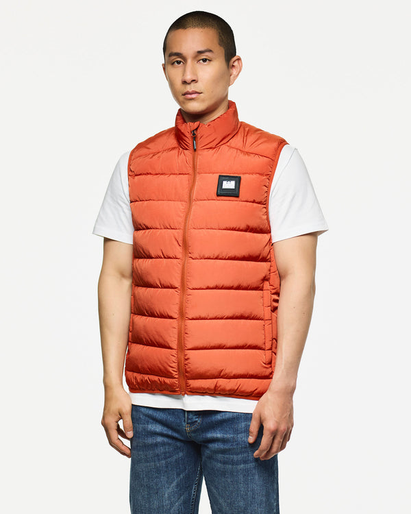 Gacha Padded Gilet Sunset Orange
