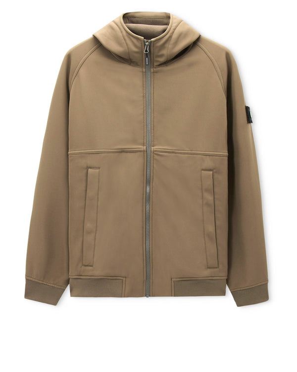 Sulta Softshell Bomber Jacket Tobacco Brown