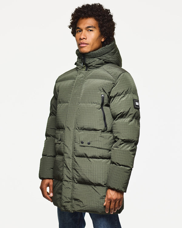 Lombardo Longline Primaloft Jacket Black Forest Green